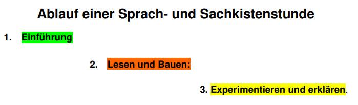 Skizze und Merkverse zur Lesekinstenphysik